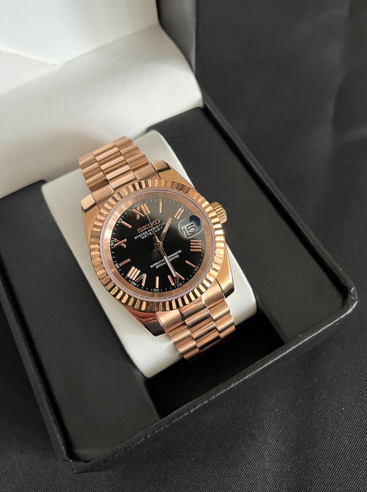 Datejust Rose Gold Obsidian