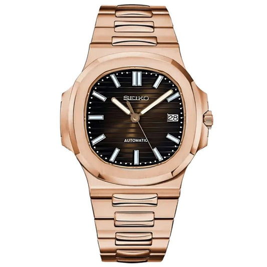 Nautilus Rose Gold Dark Gold Dial