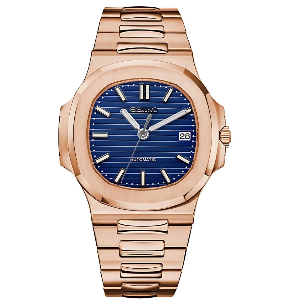 Nautilus Rose Gold Blue Dial