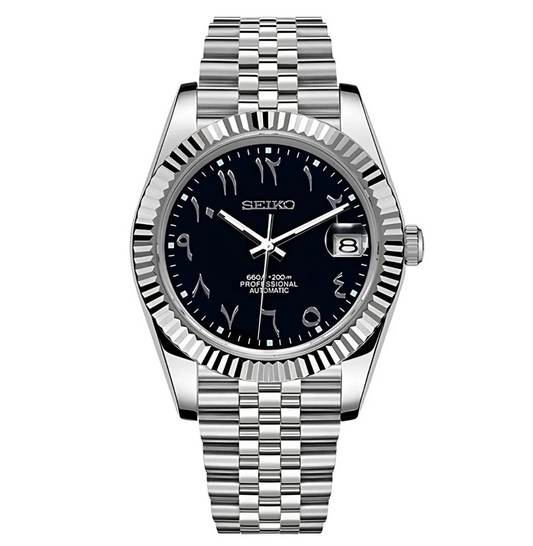 Datejust Metallic Black Arabic